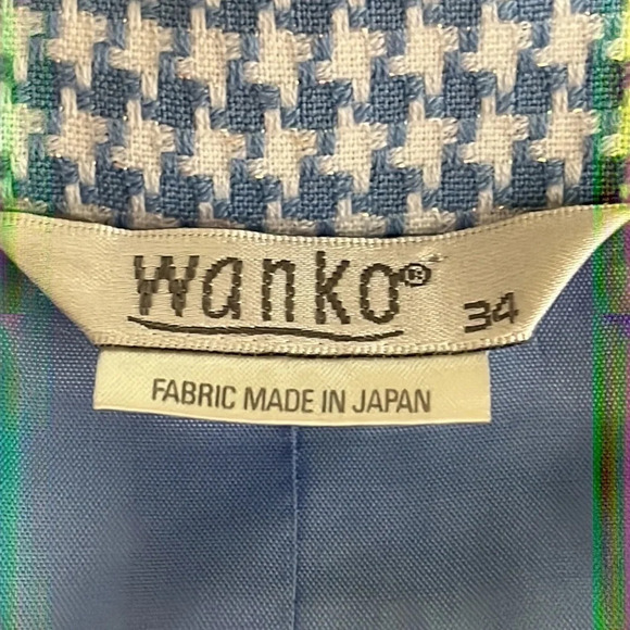Wanko Houndstooth Cropped JacketBlazer- Size Small (34) - Picture 5 of 7
